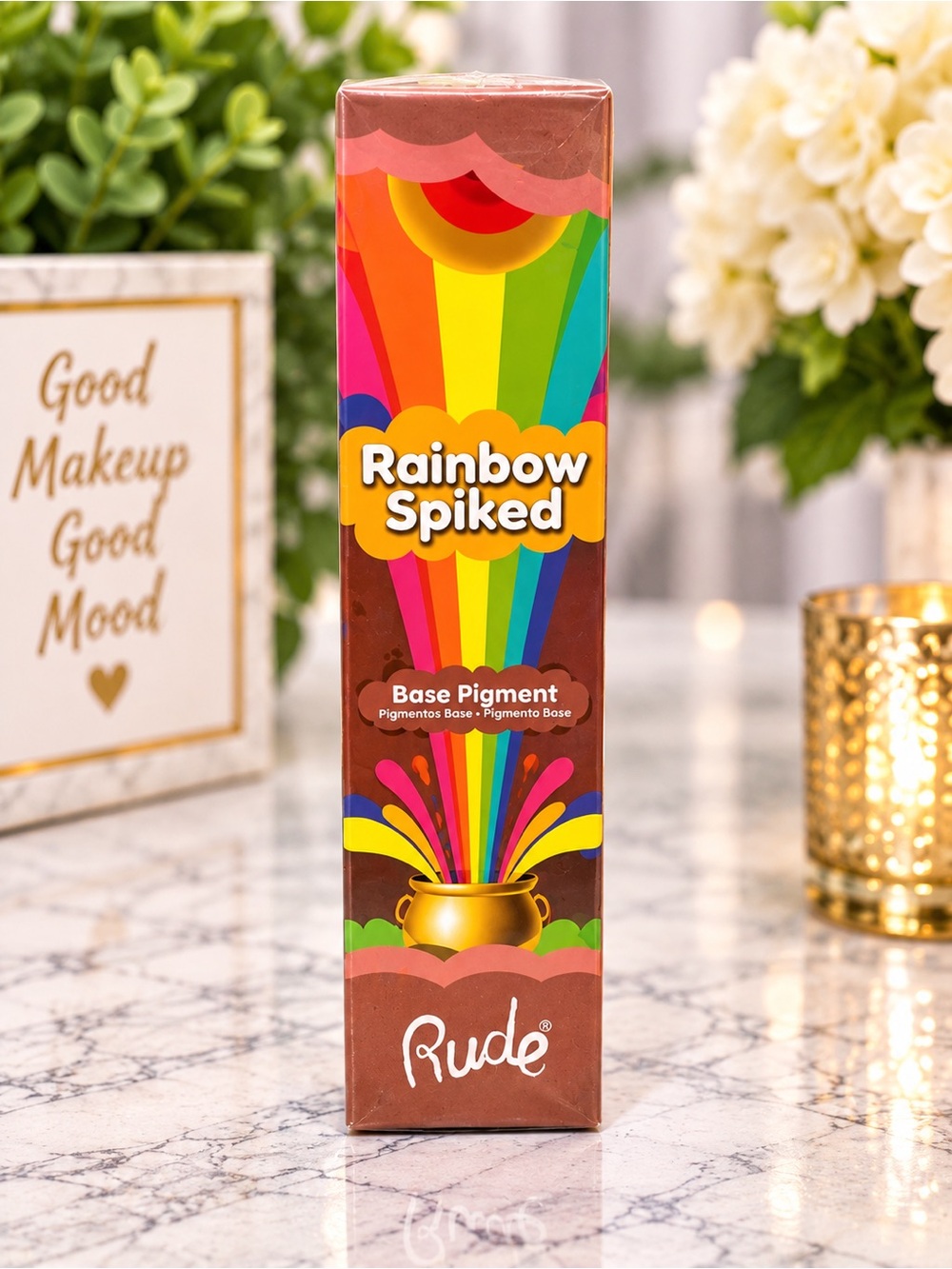NWT Rude Cosmetics Rainbow Spiked Base Pigment Sand 38024